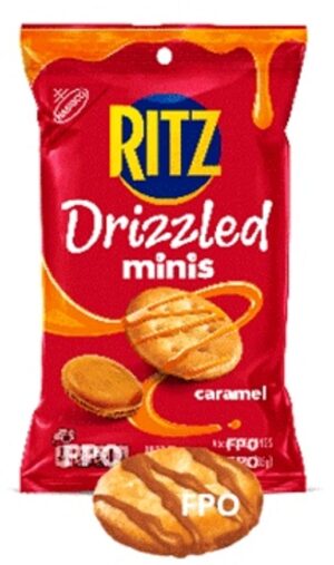 Ritz Drizzled Mini Caramel Crackers 4oz 12ct